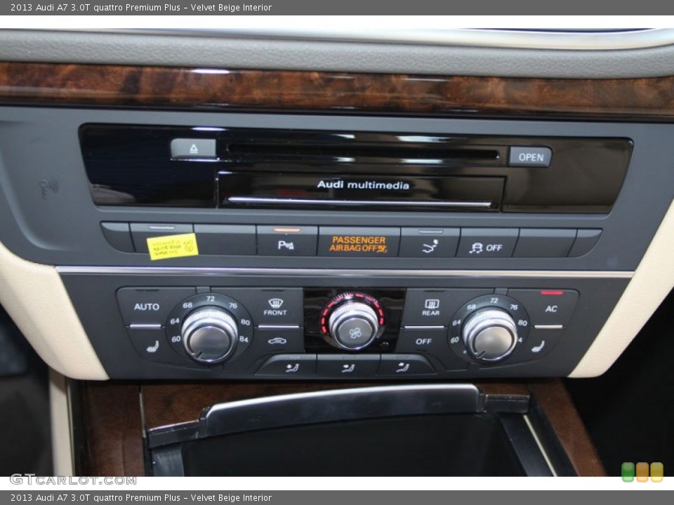 Velvet Beige Interior Controls for the 2013 Audi A7 3.0T quattro Premium Plus #70493984