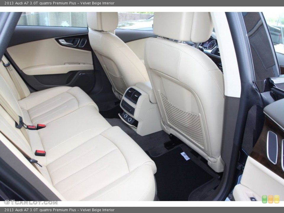 Velvet Beige Interior Rear Seat for the 2013 Audi A7 3.0T quattro Premium Plus #70494029