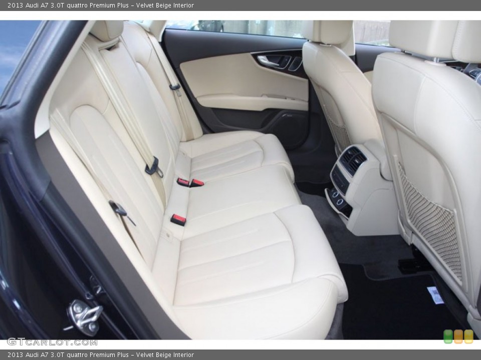 Velvet Beige Interior Rear Seat for the 2013 Audi A7 3.0T quattro Premium Plus #70494038