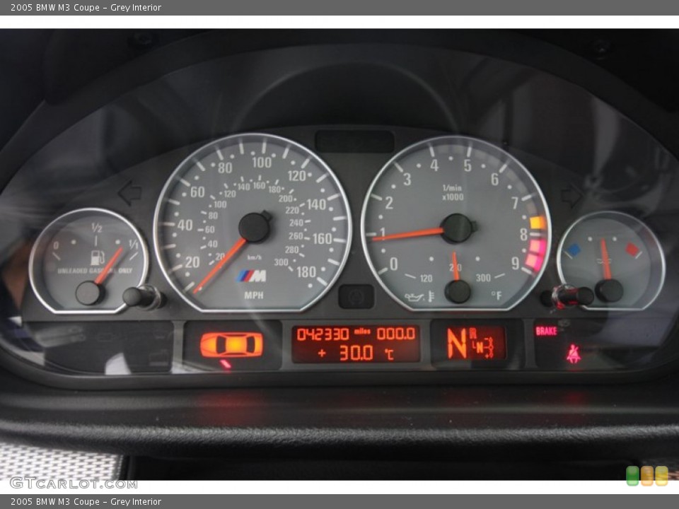Grey Interior Gauges for the 2005 BMW M3 Coupe #70495148