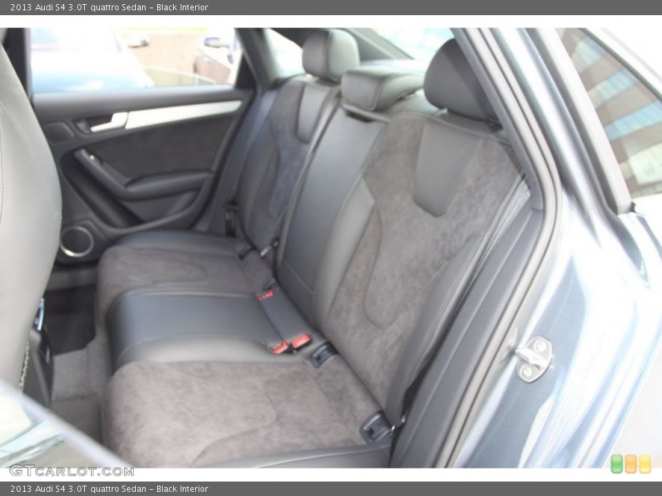 Black Interior Rear Seat for the 2013 Audi S4 3.0T quattro Sedan #70495208