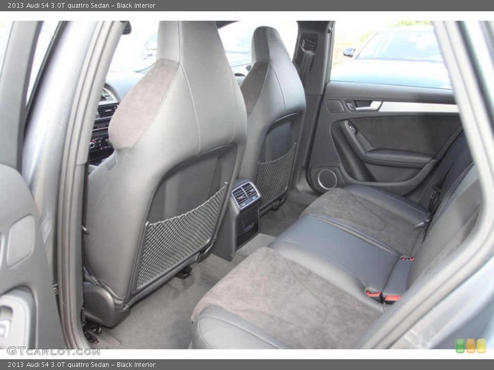 Black Interior Rear Seat for the 2013 Audi S4 3.0T quattro Sedan #70495217