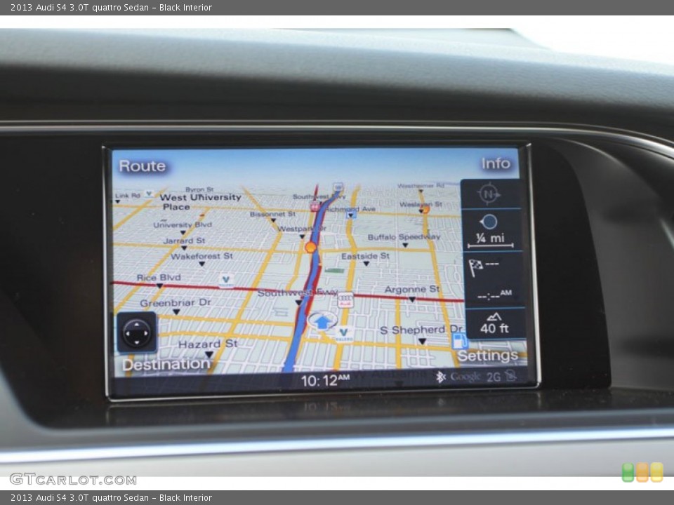 Black Interior Navigation for the 2013 Audi S4 3.0T quattro Sedan #70495241