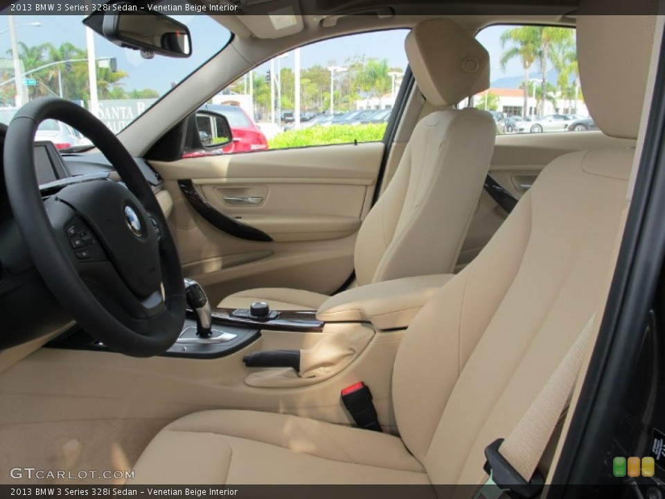 Venetian Beige Interior Front Seat for the 2013 BMW 3 Series 328i Sedan #70496663