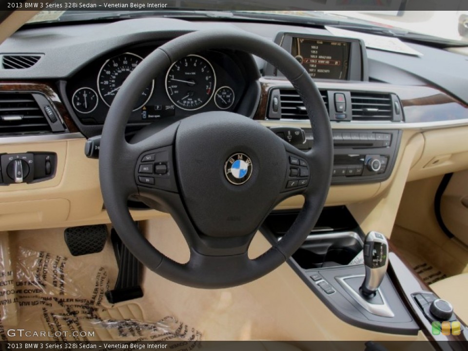 Venetian Beige Interior Dashboard for the 2013 BMW 3 Series 328i Sedan #70496672