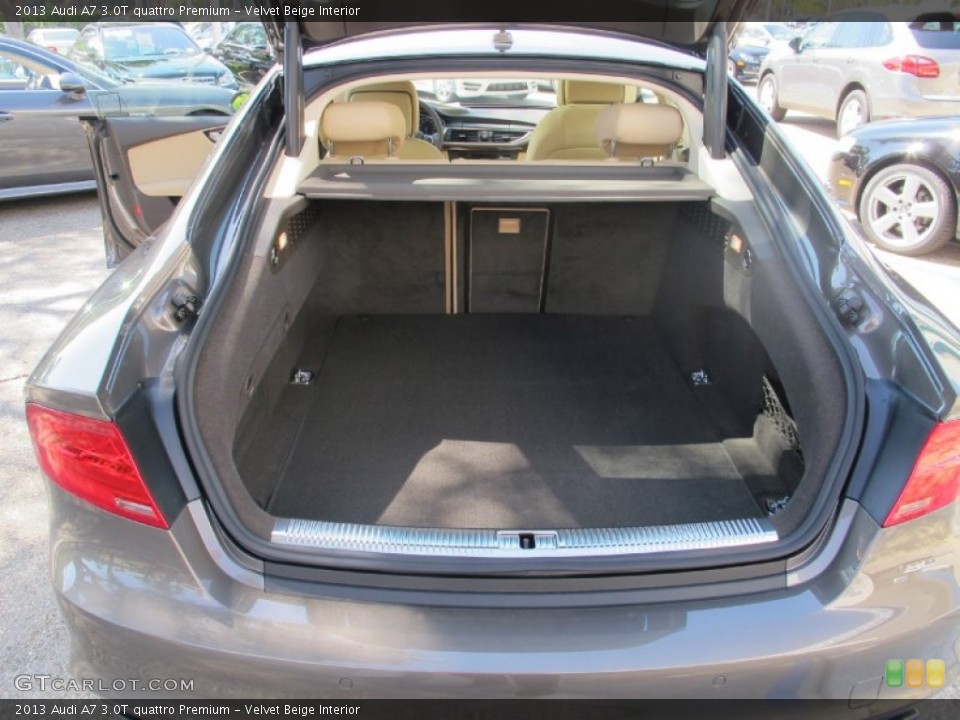 Velvet Beige Interior Trunk for the 2013 Audi A7 3.0T quattro Premium #70496876