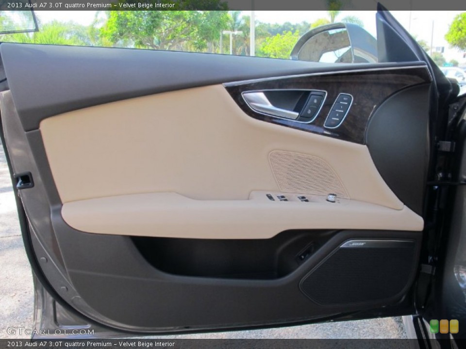 Velvet Beige Interior Door Panel for the 2013 Audi A7 3.0T quattro Premium #70496894