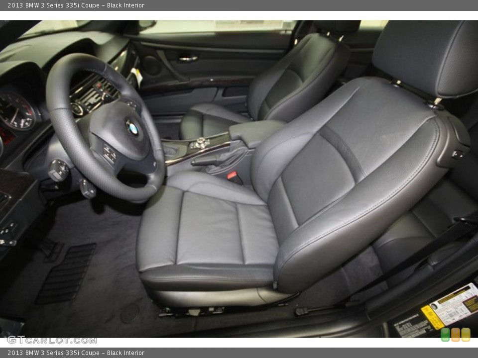 Black Interior Front Seat for the 2013 BMW 3 Series 335i Coupe #70497998