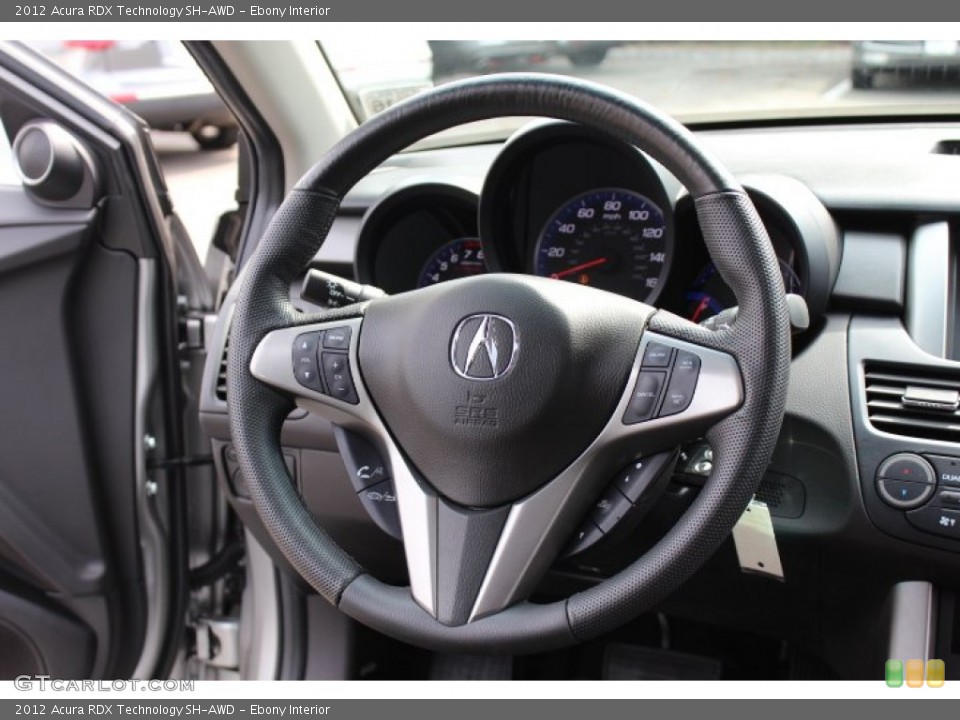 Ebony Interior Steering Wheel for the 2012 Acura RDX Technology SH-AWD #70498838