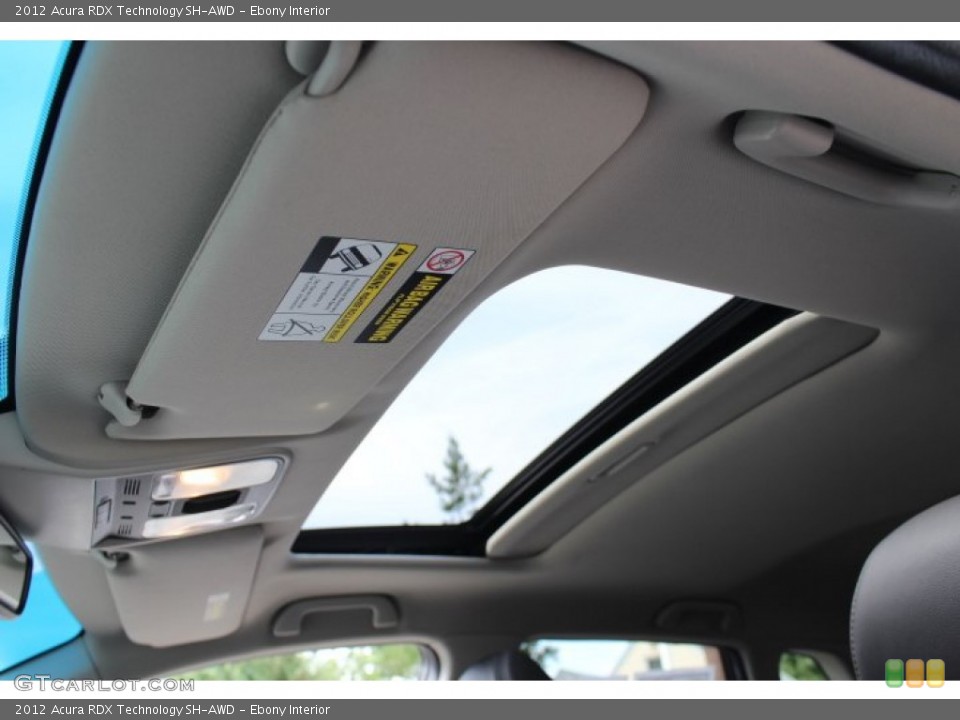 Ebony Interior Sunroof for the 2012 Acura RDX Technology SH-AWD #70498874