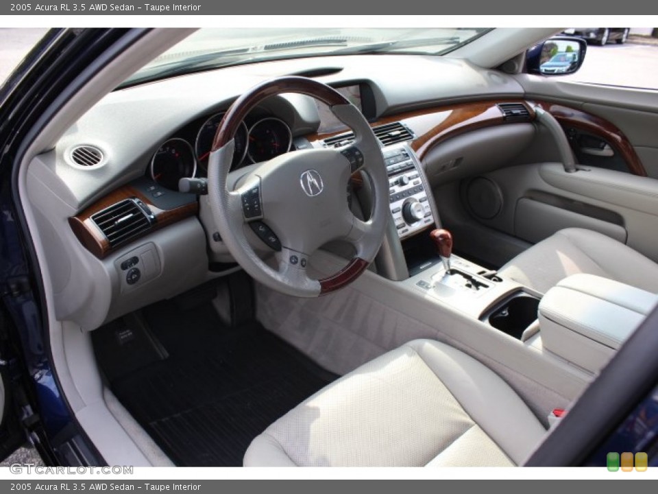 Taupe Interior Prime Interior for the 2005 Acura RL 3.5 AWD Sedan #70499082