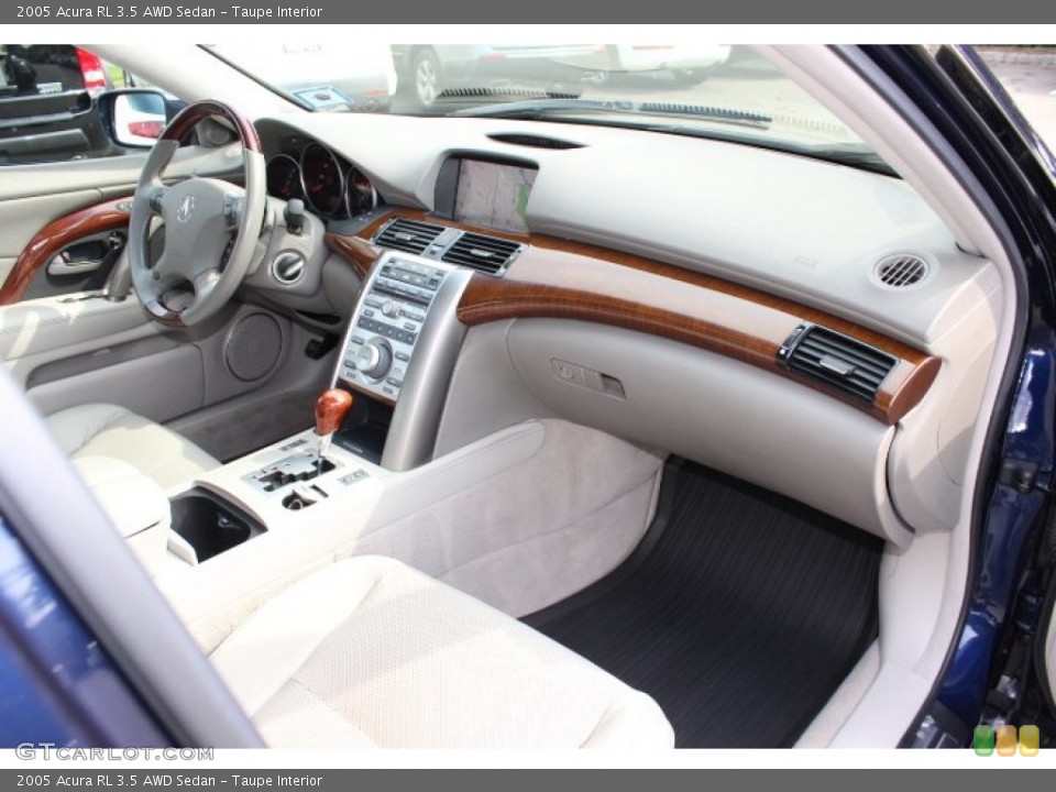 Taupe Interior Dashboard for the 2005 Acura RL 3.5 AWD Sedan #70499225