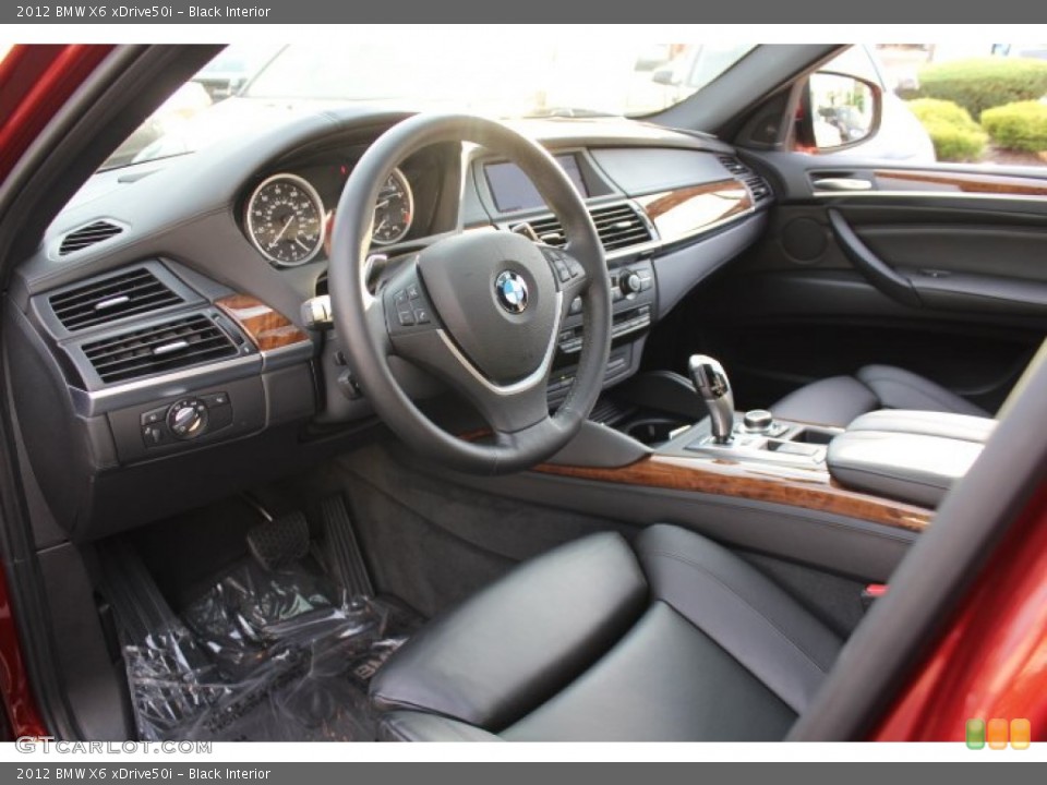 Black 2012 BMW X6 Interiors