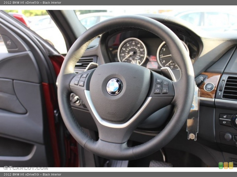 Black Interior Steering Wheel for the 2012 BMW X6 xDrive50i #70502573