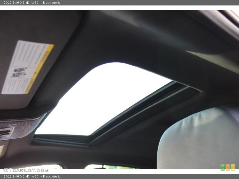 Black Interior Sunroof for the 2012 BMW X6 xDrive50i #70502609