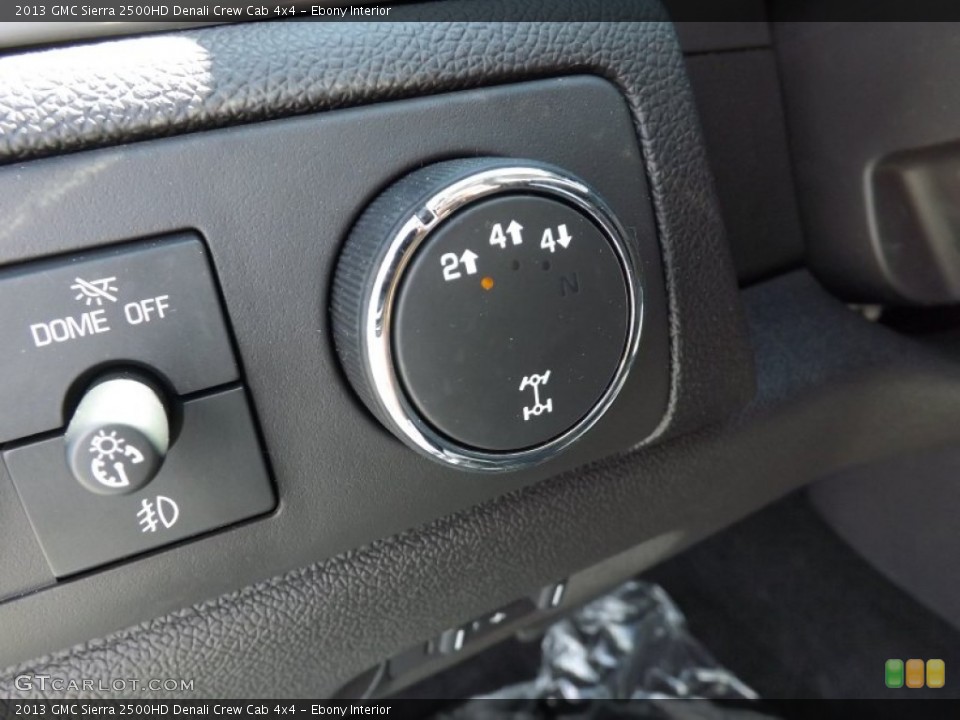 Ebony Interior Controls for the 2013 GMC Sierra 2500HD Denali Crew Cab 4x4 #70503569