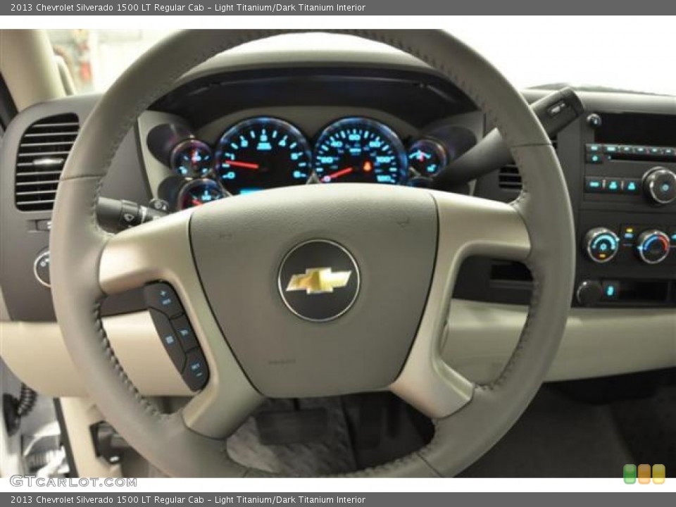 Light Titanium/Dark Titanium Interior Steering Wheel for the 2013 Chevrolet Silverado 1500 LT Regular Cab #70506956