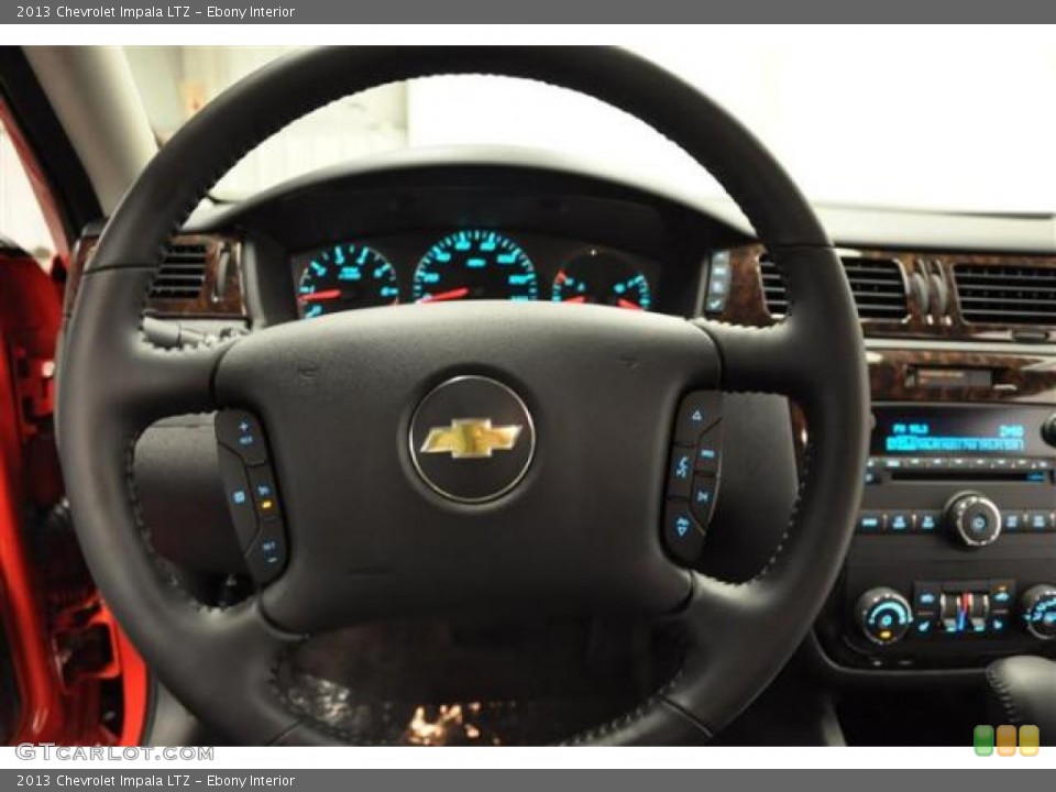 Ebony Interior Steering Wheel for the 2013 Chevrolet Impala LTZ #70507652