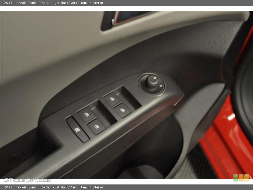 Jet Black/Dark Titanium Interior Controls for the 2013 Chevrolet Sonic LT Sedan #70507838