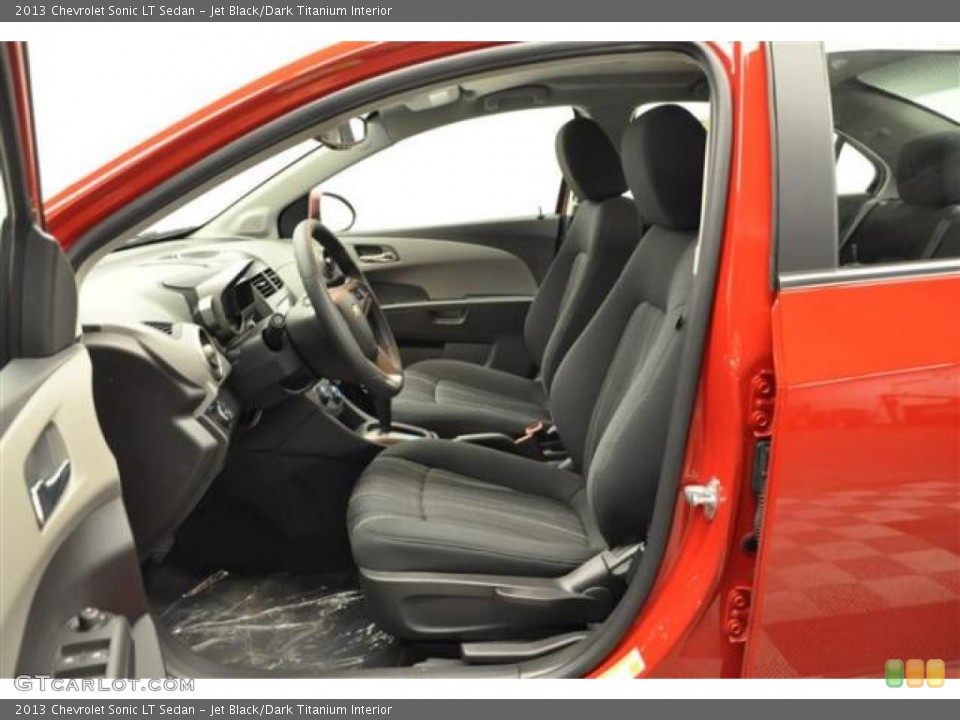 Jet Black/Dark Titanium Interior Front Seat for the 2013 Chevrolet Sonic LT Sedan #70507845