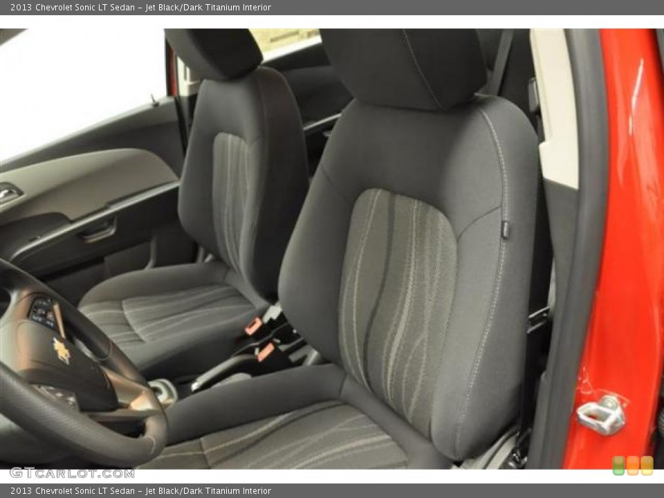 Jet Black/Dark Titanium Interior Front Seat for the 2013 Chevrolet Sonic LT Sedan #70507852