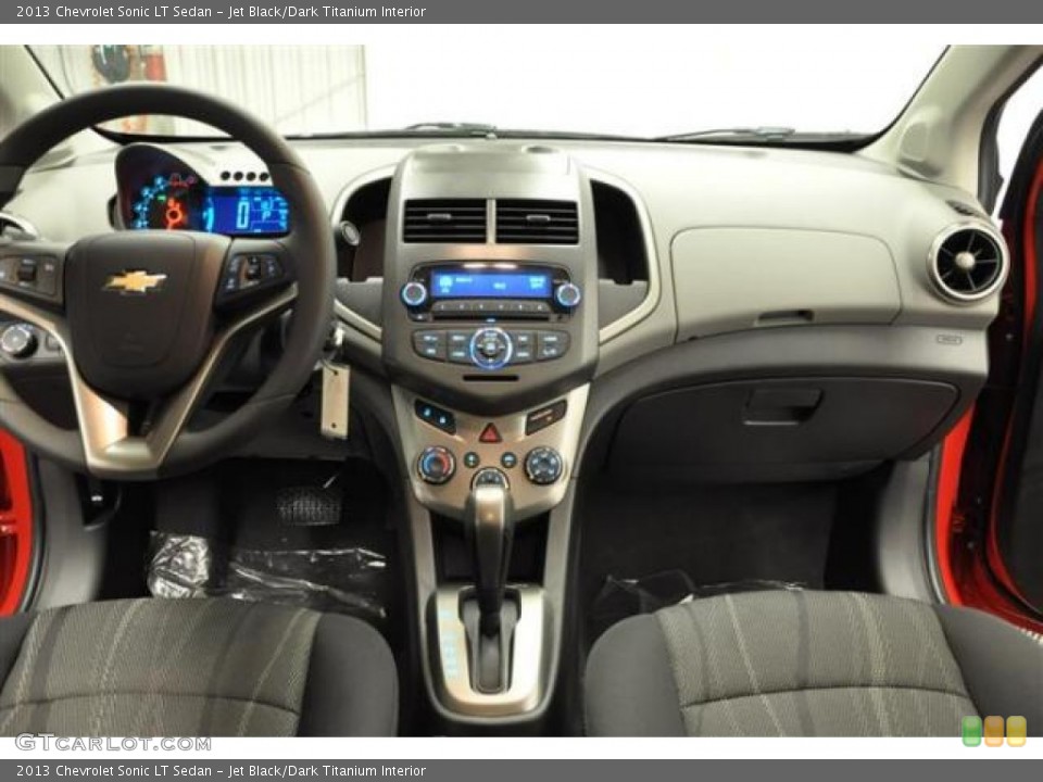 Jet Black/Dark Titanium Interior Dashboard for the 2013 Chevrolet Sonic LT Sedan #70507860