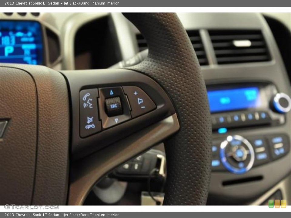 Jet Black/Dark Titanium Interior Controls for the 2013 Chevrolet Sonic LT Sedan #70507877