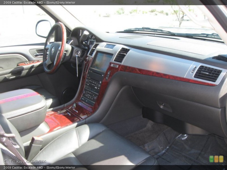 Ebony/Ebony Interior Dashboard for the 2009 Cadillac Escalade AWD #70507940
