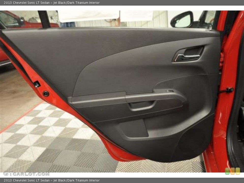 Jet Black/Dark Titanium Interior Door Panel for the 2013 Chevrolet Sonic LT Sedan #70507943