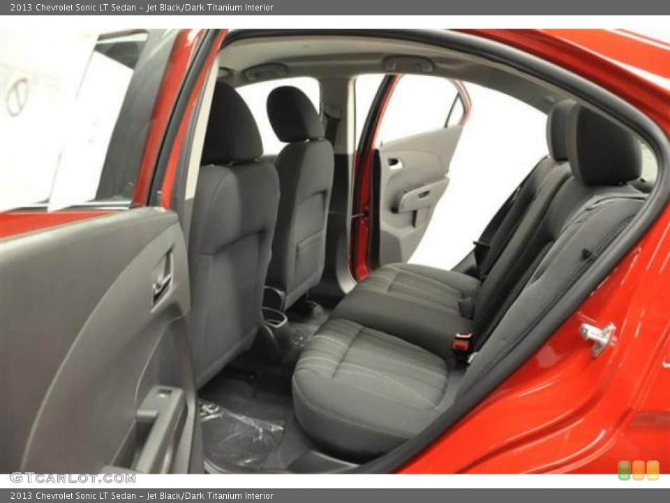 Jet Black/Dark Titanium Interior Rear Seat for the 2013 Chevrolet Sonic LT Sedan #70507961
