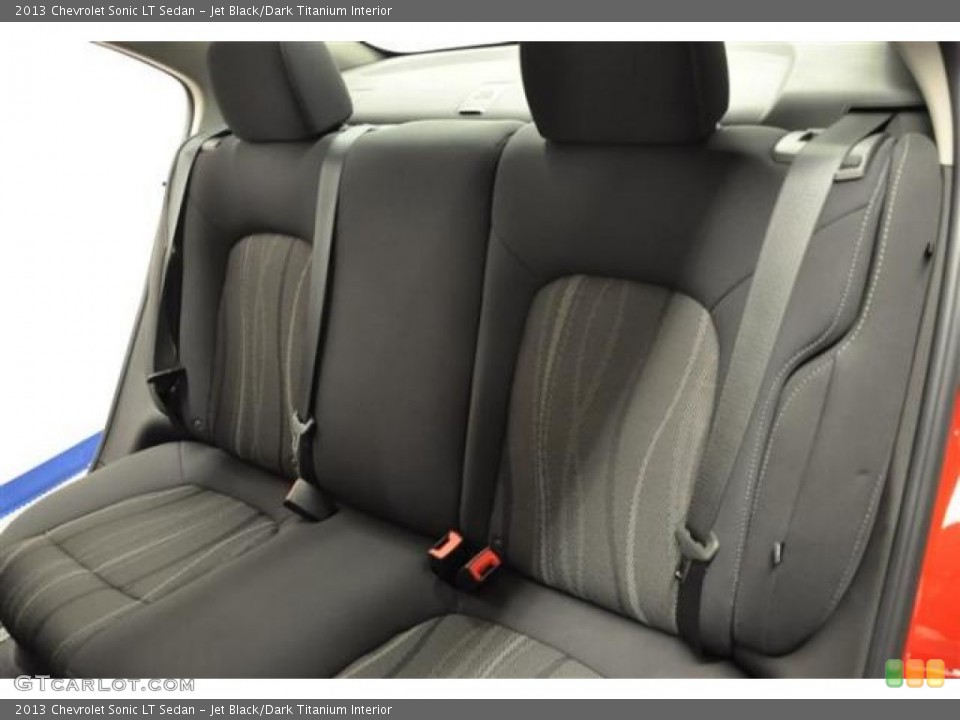 Jet Black/Dark Titanium Interior Rear Seat for the 2013 Chevrolet Sonic LT Sedan #70507970
