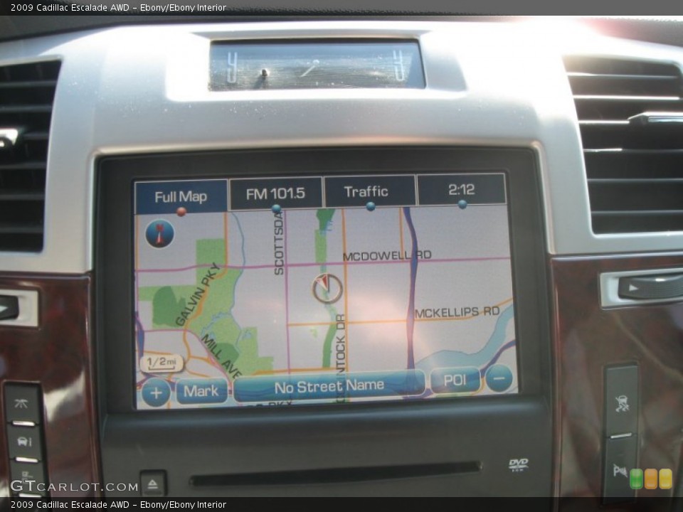 Ebony/Ebony Interior Navigation for the 2009 Cadillac Escalade AWD #70508096