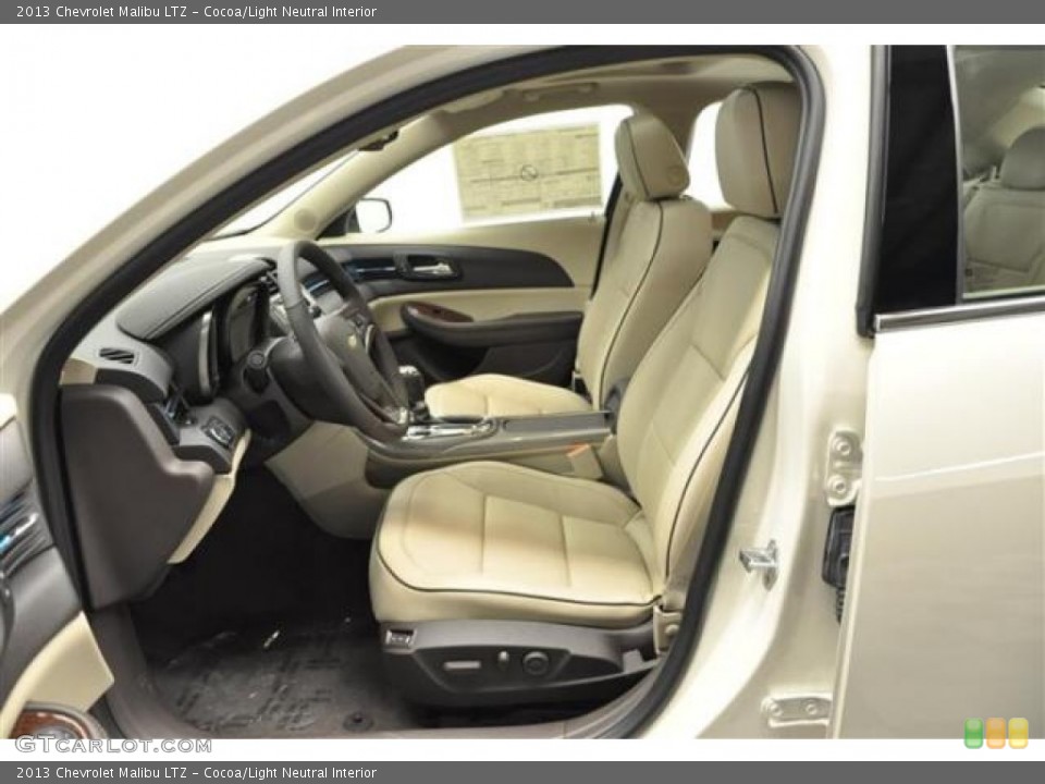 Cocoa/Light Neutral Interior Front Seat for the 2013 Chevrolet Malibu LTZ #70508099