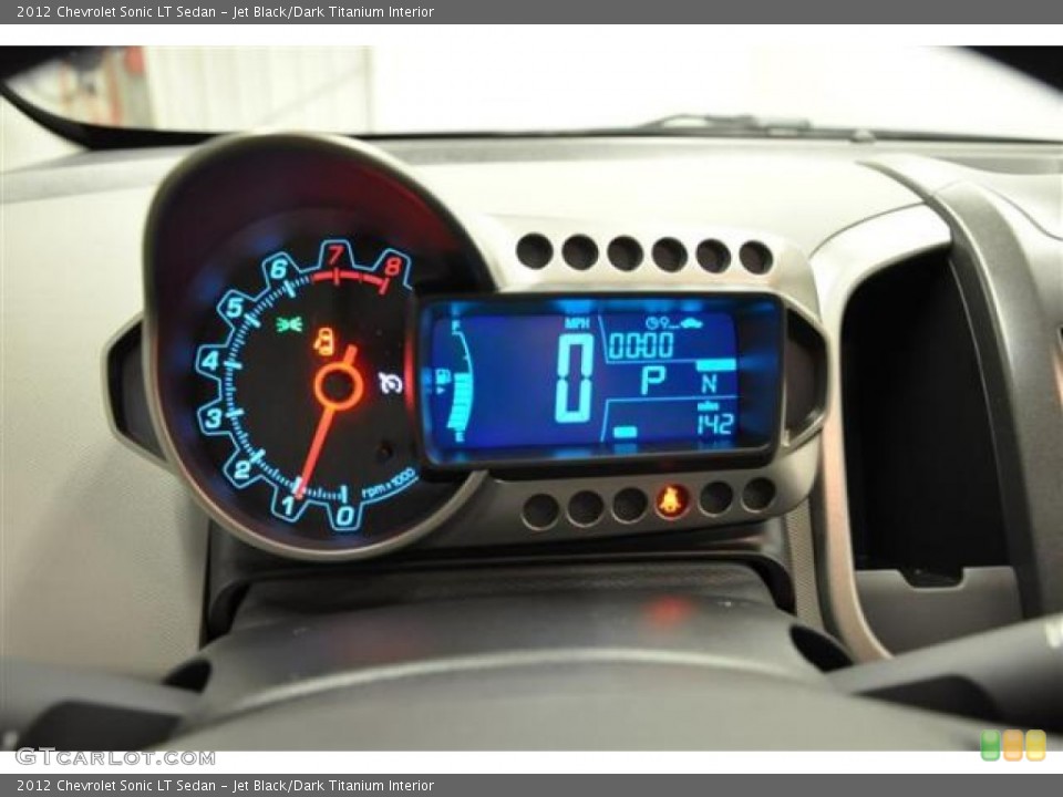 Jet Black/Dark Titanium Interior Gauges for the 2012 Chevrolet Sonic LT Sedan #70508621