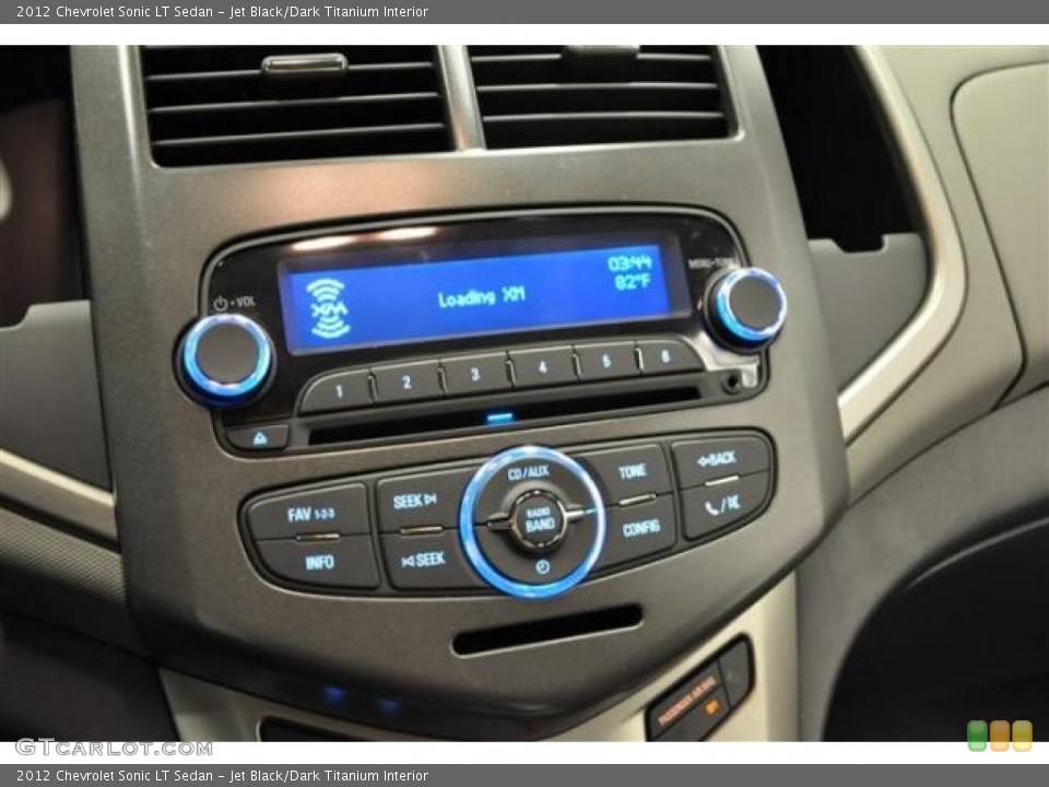 Jet Black/Dark Titanium Interior Controls for the 2012 Chevrolet Sonic LT Sedan #70508636