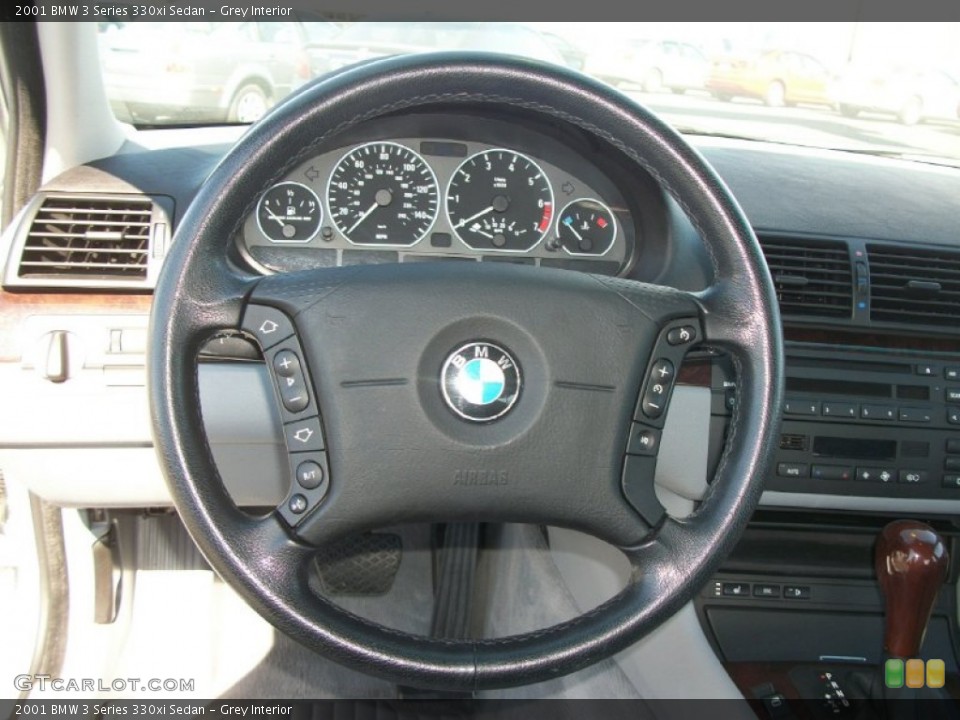 Grey Interior Steering Wheel for the 2001 BMW 3 Series 330xi Sedan #70508690