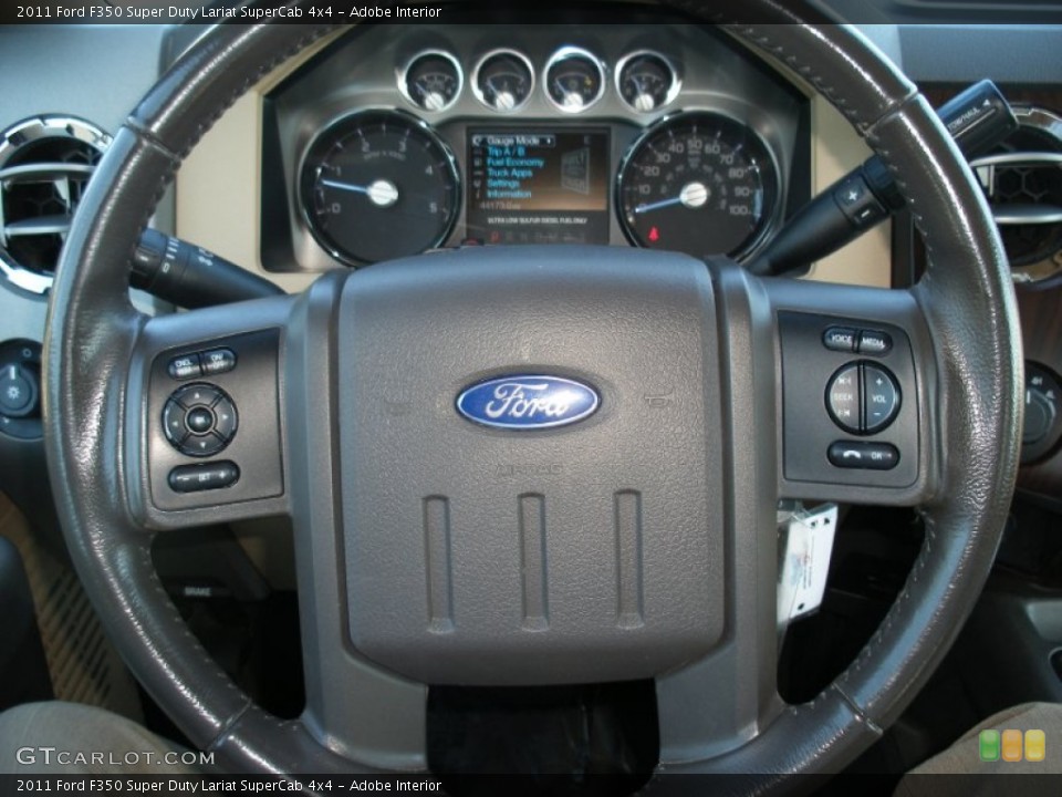 Adobe Interior Steering Wheel for the 2011 Ford F350 Super Duty Lariat SuperCab 4x4 #70510806