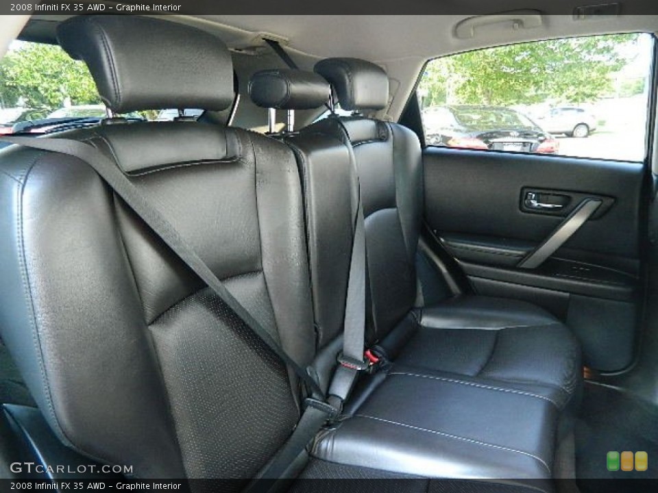 Graphite Interior Rear Seat for the 2008 Infiniti FX 35 AWD #70512438