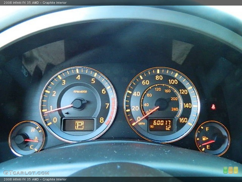 Graphite Interior Gauges for the 2008 Infiniti FX 35 AWD #70512471