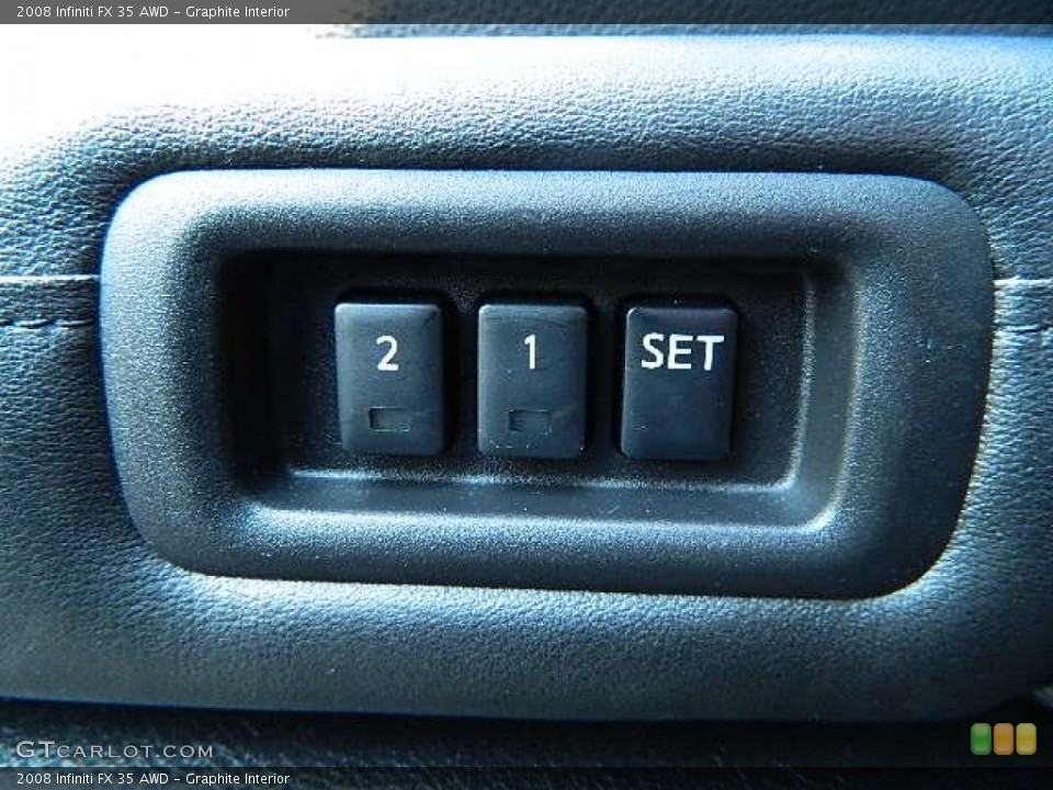 Graphite Interior Controls for the 2008 Infiniti FX 35 AWD #70512498