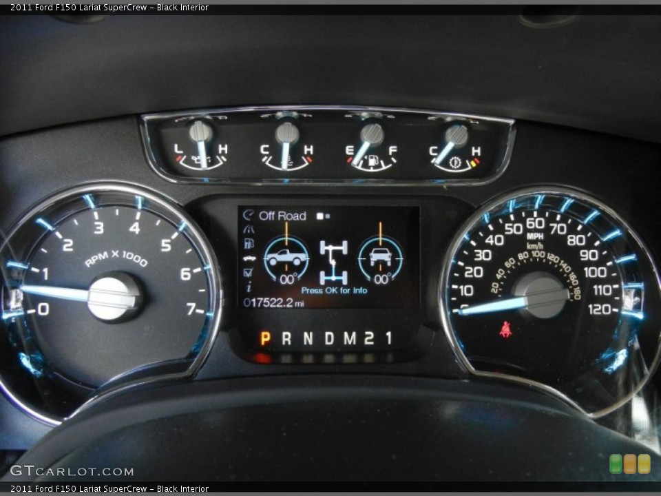 Black Interior Gauges for the 2011 Ford F150 Lariat SuperCrew #70514286