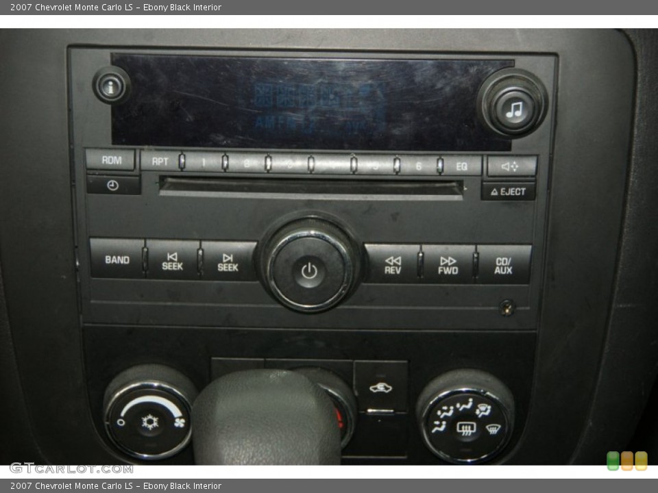 Ebony Black Interior Audio System for the 2007 Chevrolet Monte Carlo LS #70515840