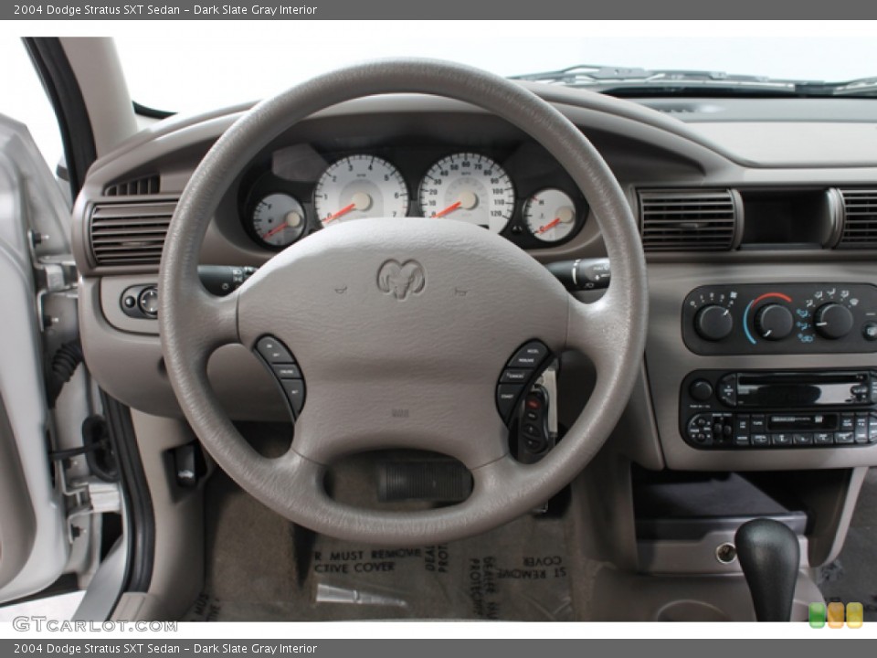Dark Slate Gray Interior Steering Wheel for the 2004 Dodge Stratus SXT Sedan #70517604