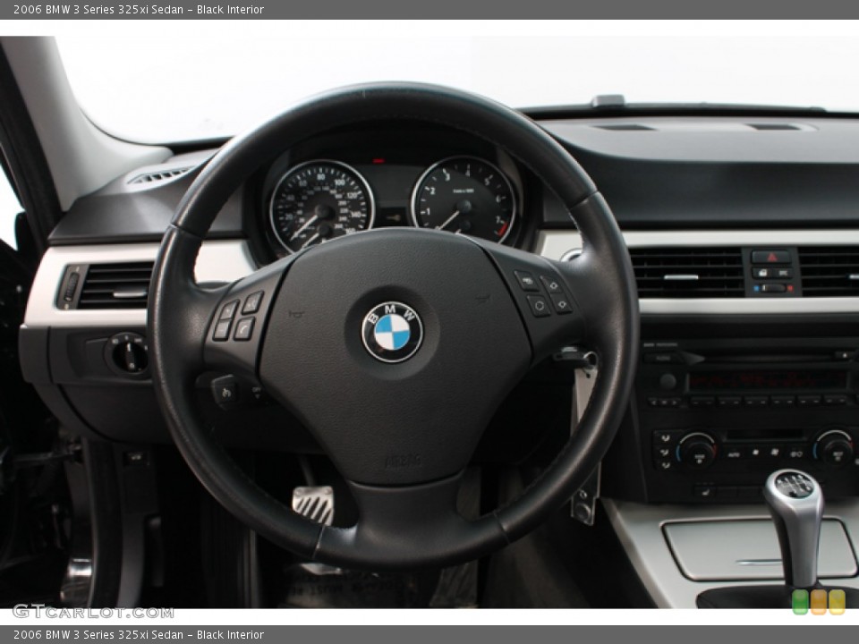 Black Interior Steering Wheel for the 2006 BMW 3 Series 325xi Sedan #70519311