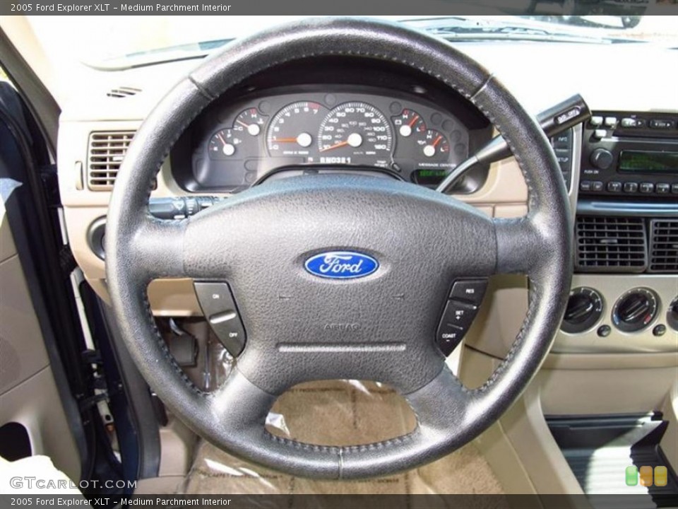 Medium Parchment Interior Steering Wheel for the 2005 Ford Explorer XLT #70520886