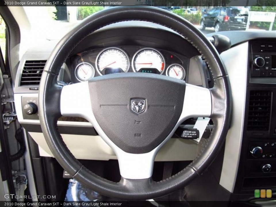 Dark Slate Gray/Light Shale Interior Steering Wheel for the 2010 Dodge Grand Caravan SXT #70521357