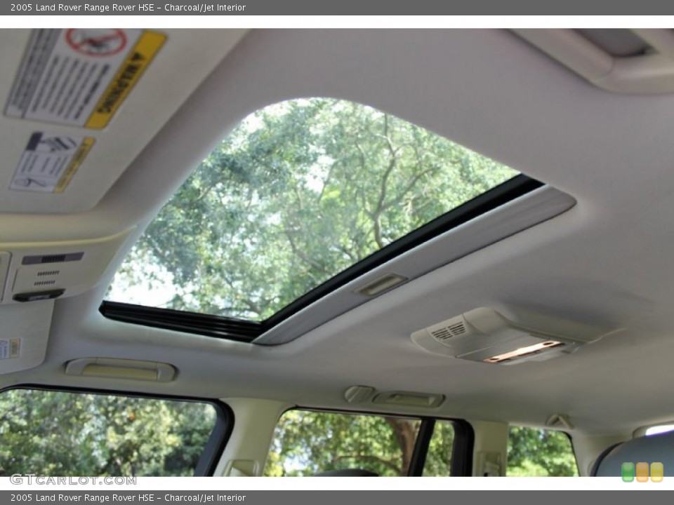 Charcoal/Jet Interior Sunroof for the 2005 Land Rover Range Rover HSE #70527102