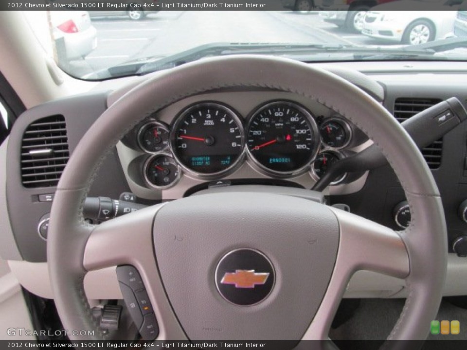 Light Titanium/Dark Titanium Interior Steering Wheel for the 2012 Chevrolet Silverado 1500 LT Regular Cab 4x4 #70527318