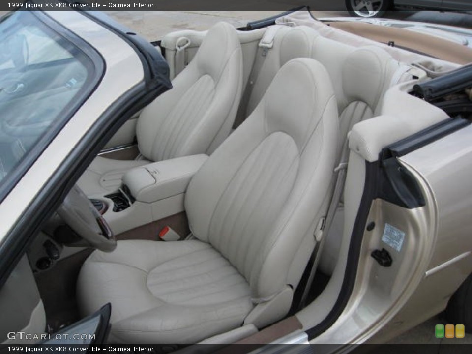 Oatmeal Interior Front Seat for the 1999 Jaguar XK XK8 Convertible #70533165