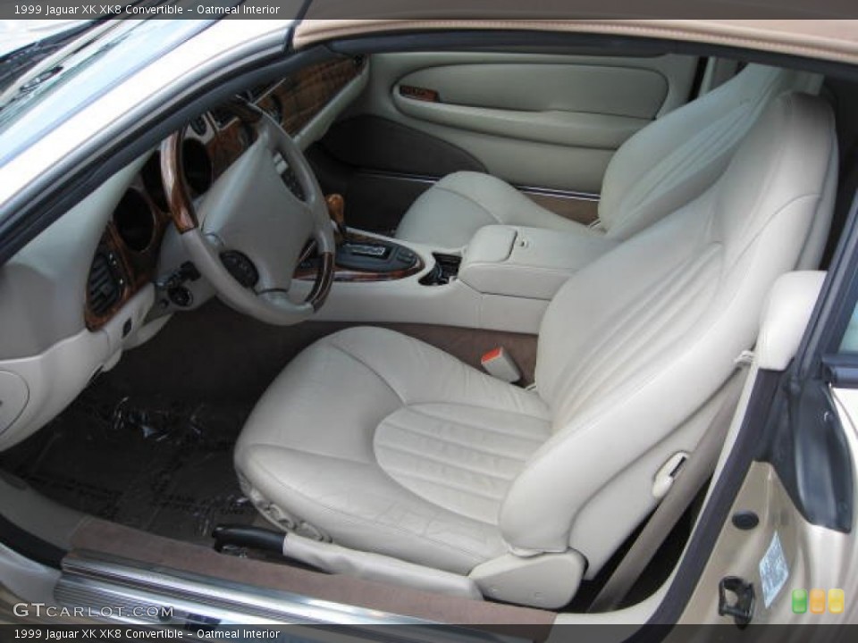 Oatmeal Interior Front Seat for the 1999 Jaguar XK XK8 Convertible #70533216